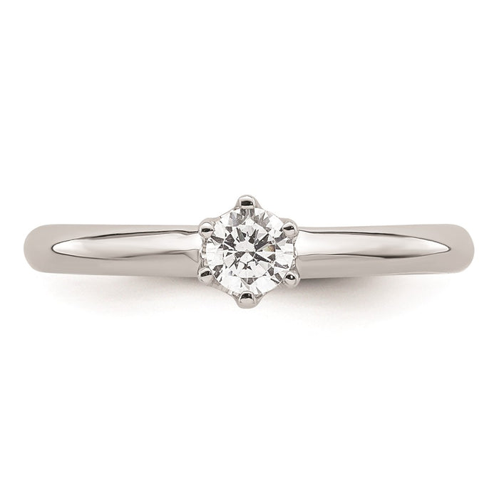 Exclusive 14K White Gold 1/4 Carat Engagement Ring Setting - Stylish Value!-4
