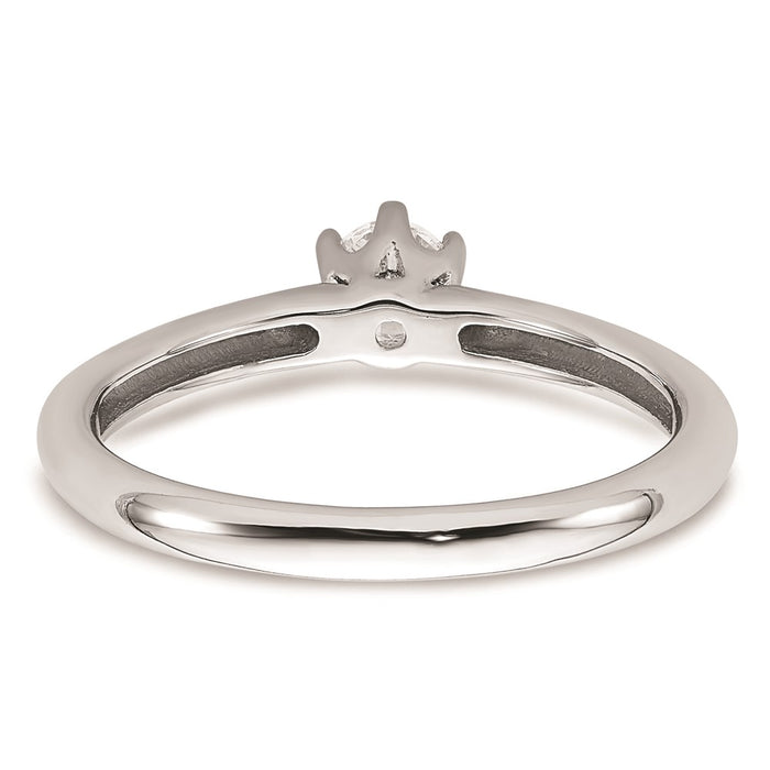 Exclusive 14K White Gold 1/4 Carat Engagement Ring Setting - Stylish Value!-5