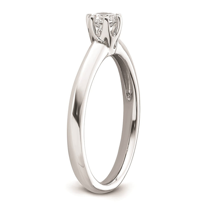 Exclusive 14K White Gold 1/4 Carat Engagement Ring Setting - Stylish Value!-6