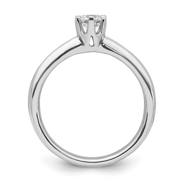 14K White Gold 1/3 Carat 6-Prong Engagement Ring