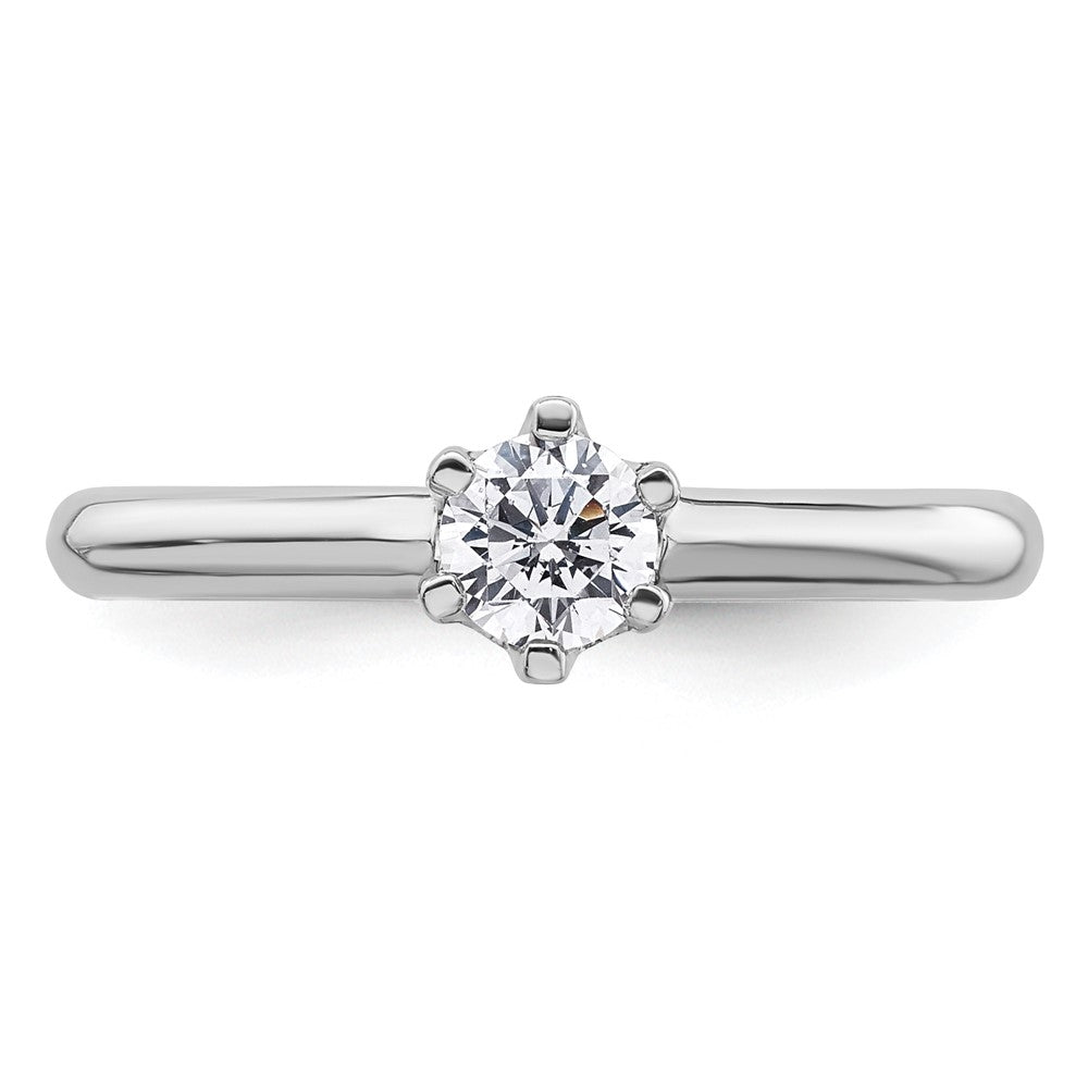 High-Quality 14K White Gold 1/3 Carat 6-Prong Engagement Ring | Stylish Value