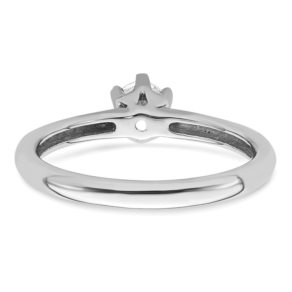 High-Quality 14K White Gold 1/3 Carat 6-Prong Engagement Ring | Stylish Value
