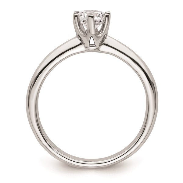 14K White Gold 1/2 Carat Engagement Ring Setting