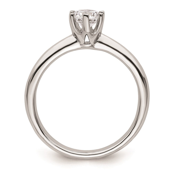 Buy Exclusive 14K White Gold 1/2 Carat Engagement Ring Setting - Stylish & Affordable!-2