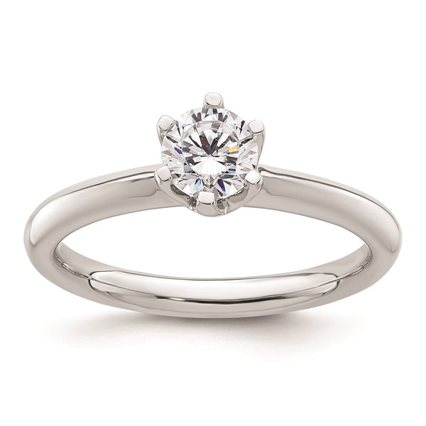 14K White Gold 1/2 Carat Engagement Ring Setting