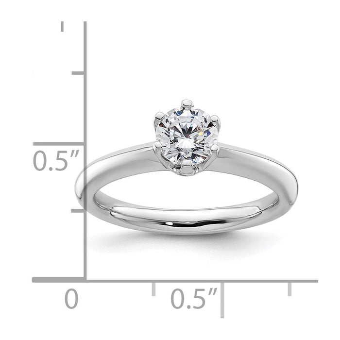 High-Quality 14K White Gold 3/4 Carat Engagement Ring Setting - Stylish Value-7