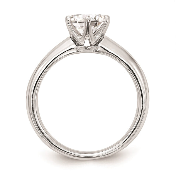 14K White Gold 1 Carat Round Solitaire Engagement Ring Setting - Style GR1-1034664