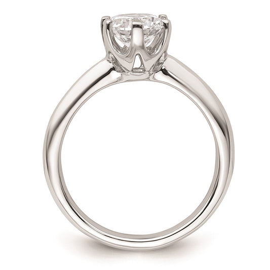Buy 14K White Gold 1.25 Carat Round Solitaire Engagement Ring Setting