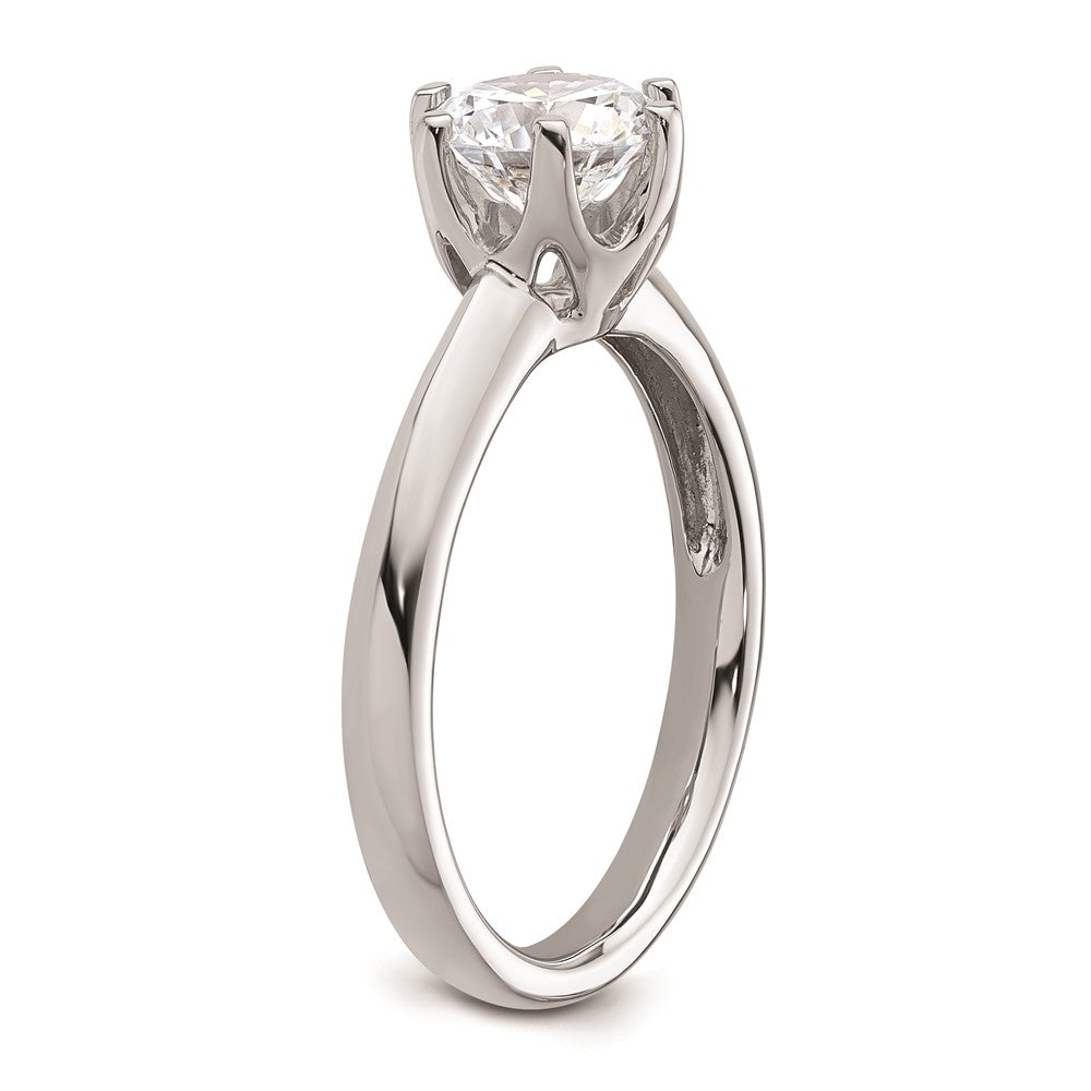 Buy 14K White Gold 1.25 Carat Round Solitaire Engagement Ring Setting