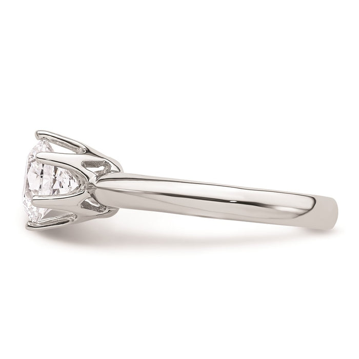 High-Quality 14K White Gold 1.5 Ct Solitaire Engagement Ring Setting, Stylish Design-3