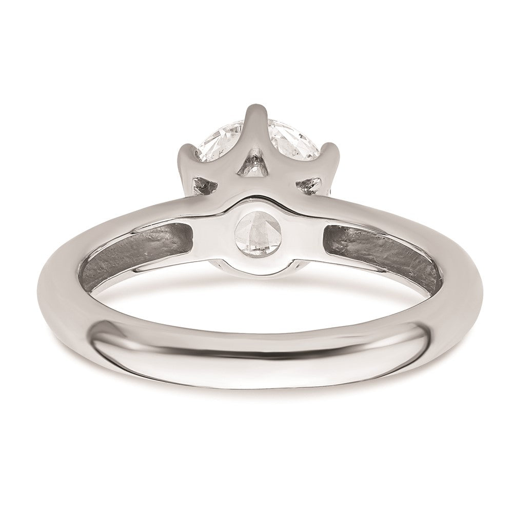 High-Quality 14K White Gold 1.5 Ct Solitaire Engagement Ring Setting, Stylish Design