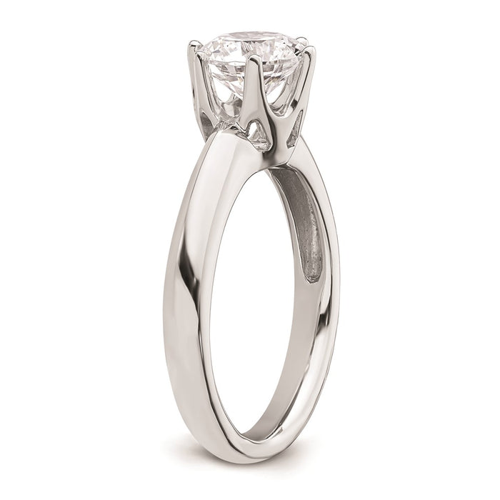 High-Quality 14K White Gold 1.5 Ct Solitaire Engagement Ring Setting, Stylish Design-6