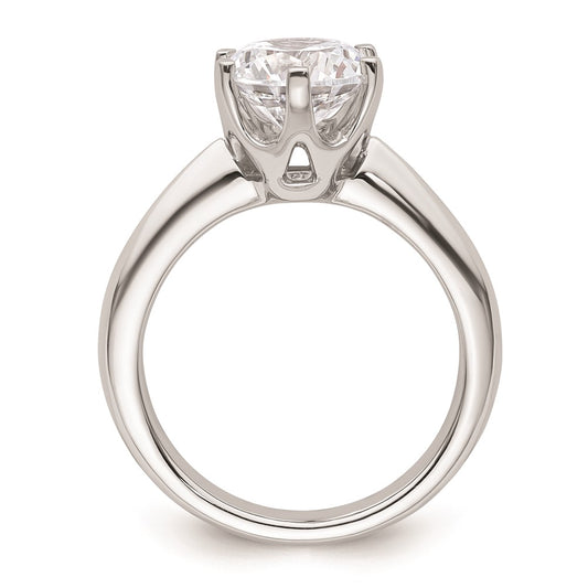 High-Quality 14K White Gold 2 Carat Solitaire Engagement Ring Setting - Stylish Value