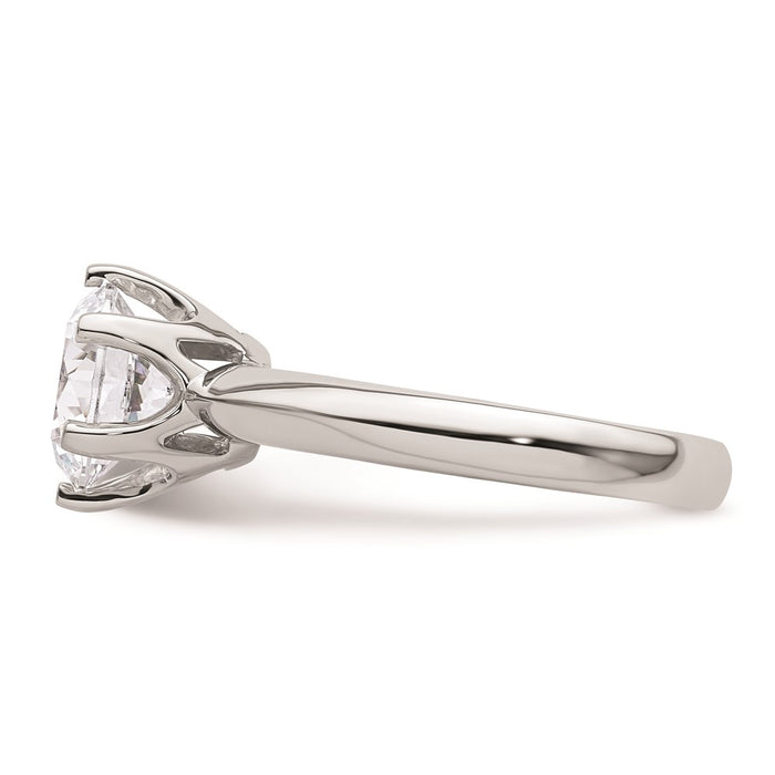 High-Quality 14K White Gold 2 Carat Solitaire Engagement Ring Setting - Stylish Value-3