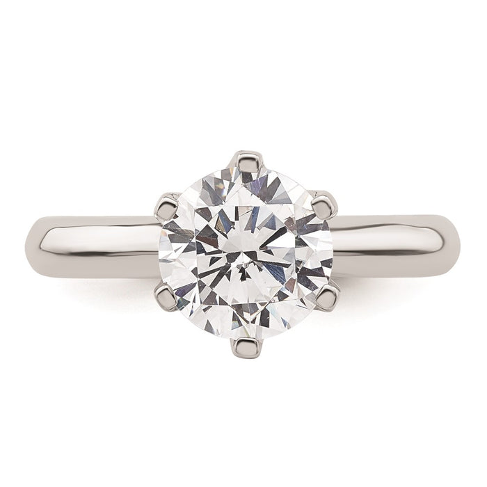High-Quality 14K White Gold 2 Carat Solitaire Engagement Ring Setting - Stylish Value-4