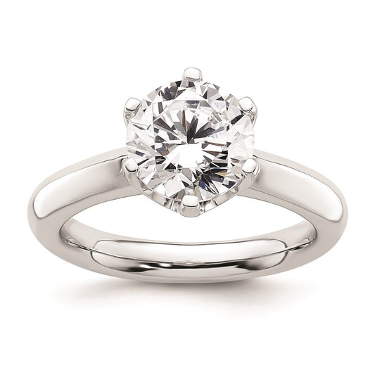 High-Quality 14K White Gold 2 Carat Solitaire Engagement Ring Setting - Stylish Value