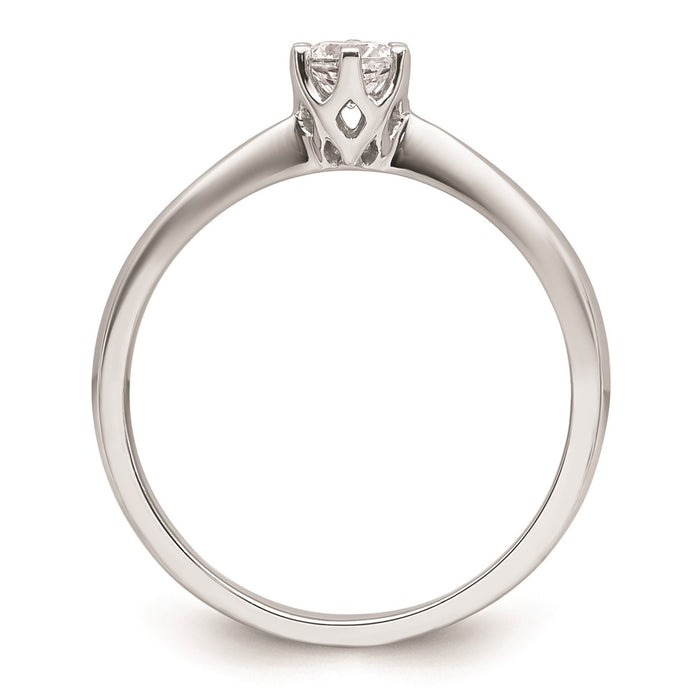 Buy Exclusive 14K White Gold 1/4 Carat Engagement Ring Setting - Stylish & Value-2