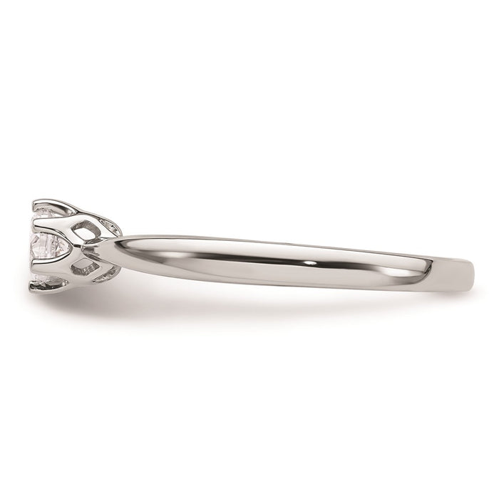 Buy Exclusive 14K White Gold 1/4 Carat Engagement Ring Setting - Stylish & Value-3