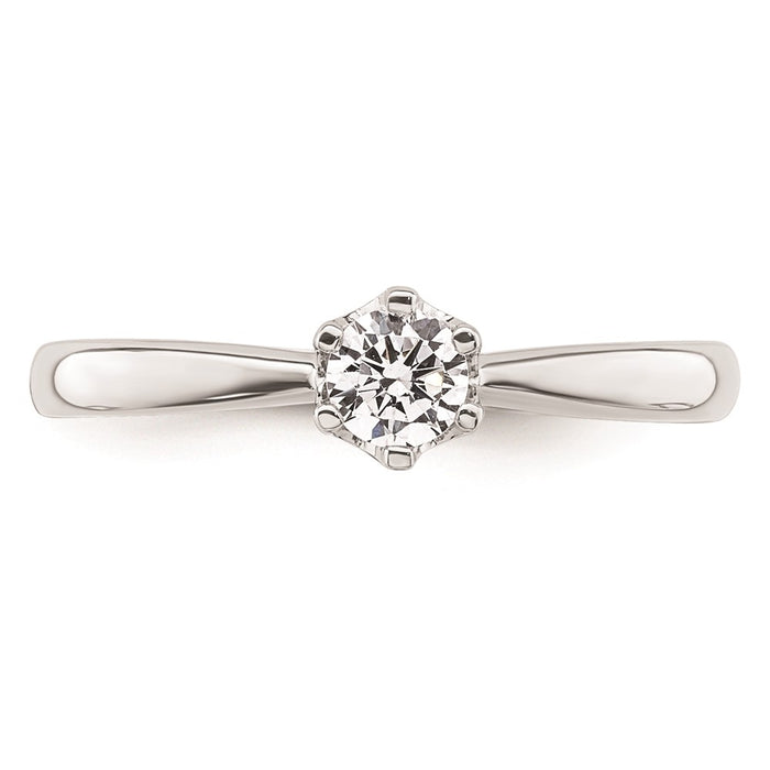 Buy Exclusive 14K White Gold 1/4 Carat Engagement Ring Setting - Stylish & Value-4