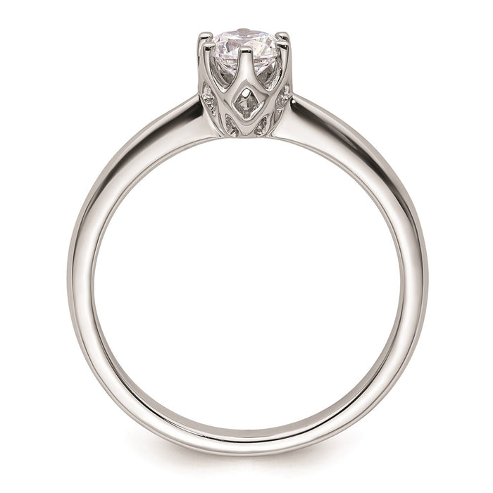 Buy Stylish 14K White Gold Engagement Ring Setting, 1/3 Carat, 4.50mm-2