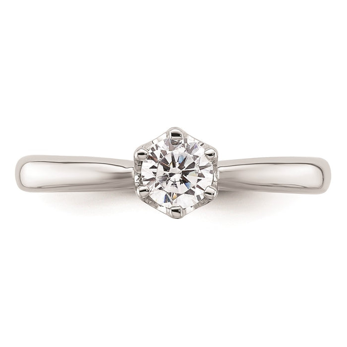 Buy Stylish 14K White Gold Engagement Ring Setting, 1/3 Carat, 4.50mm-4