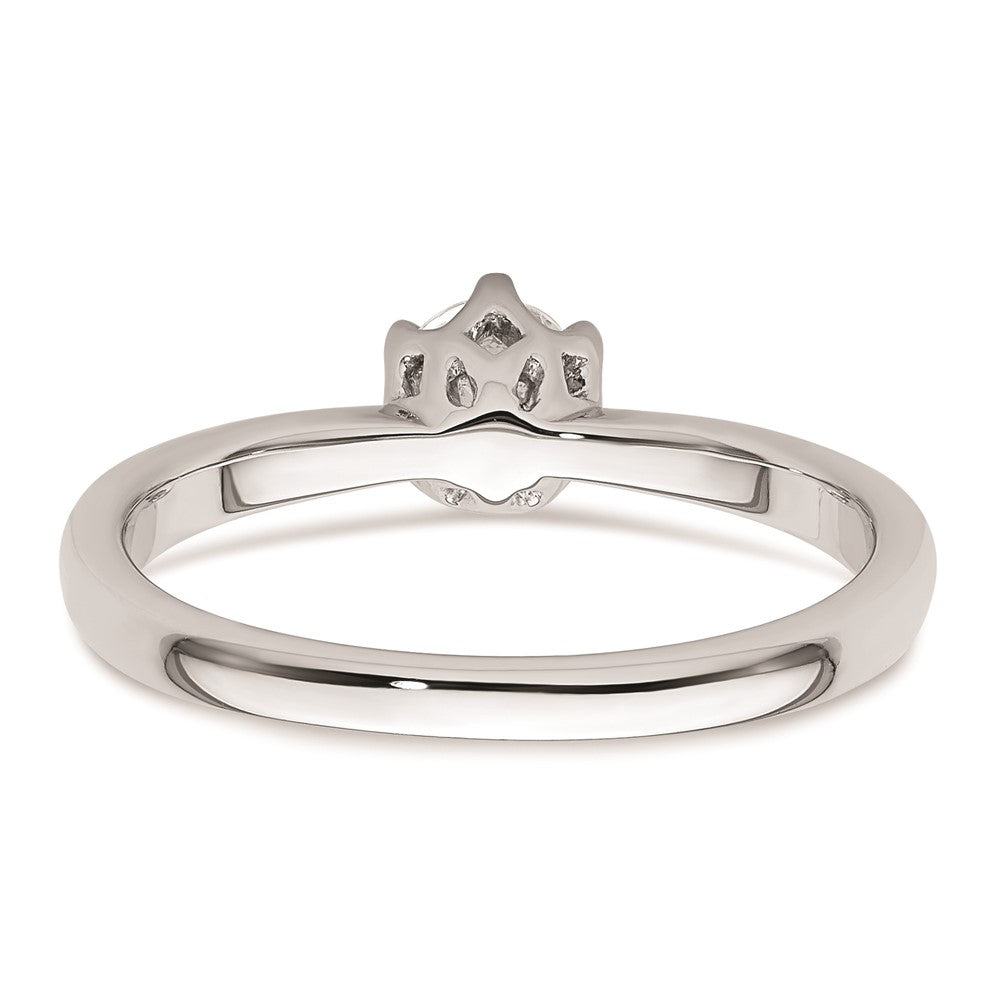 Buy Stylish 14K White Gold Engagement Ring Setting, 1/3 Carat, 4.50mm