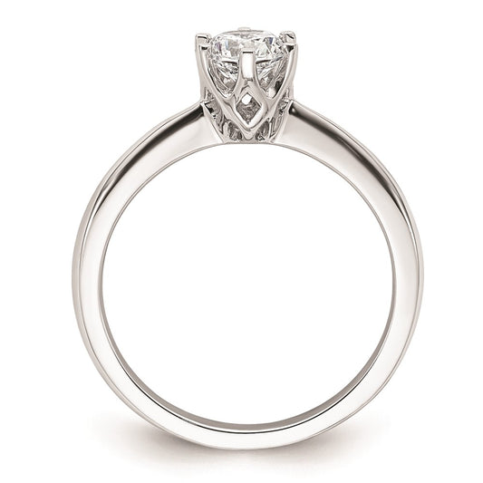 Buy Stylish 14K White Gold 1/2 Carat Round Solitaire Engagement Ring Setting