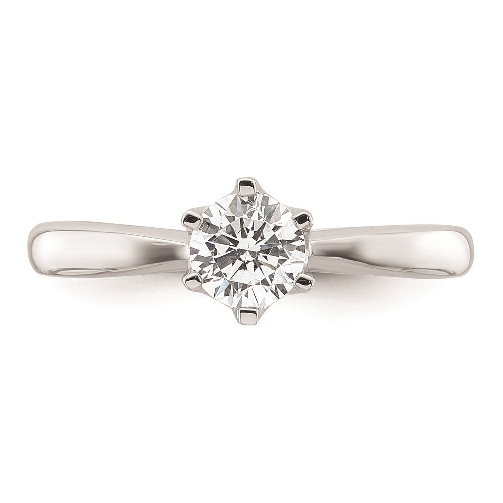 Buy Stylish 14K White Gold 1/2 Carat Round Solitaire Engagement Ring Setting
