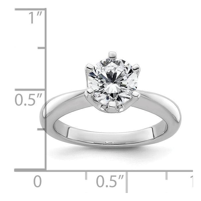 Buy Exclusive 14K White Gold 1.5 Carat Engagement Ring Setting, Stylish Design-7
