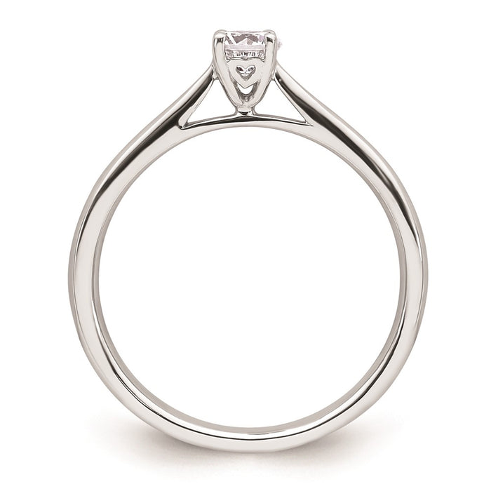 Buy Stylish 14K White Gold 1/4 Carat Heart-Shaped Engagement Ring Setting-2