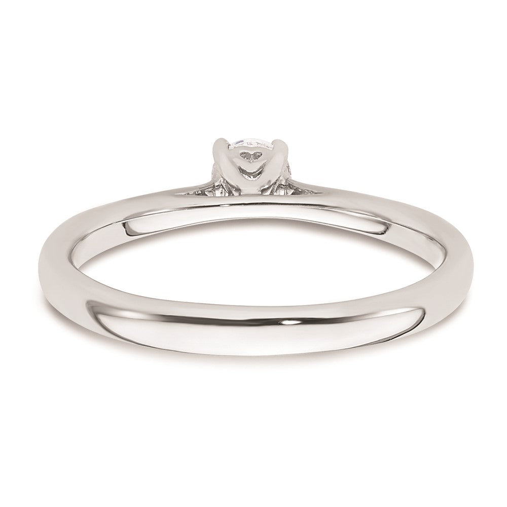 Buy Stylish 14K White Gold 1/4 Carat Heart-Shaped Engagement Ring Setting