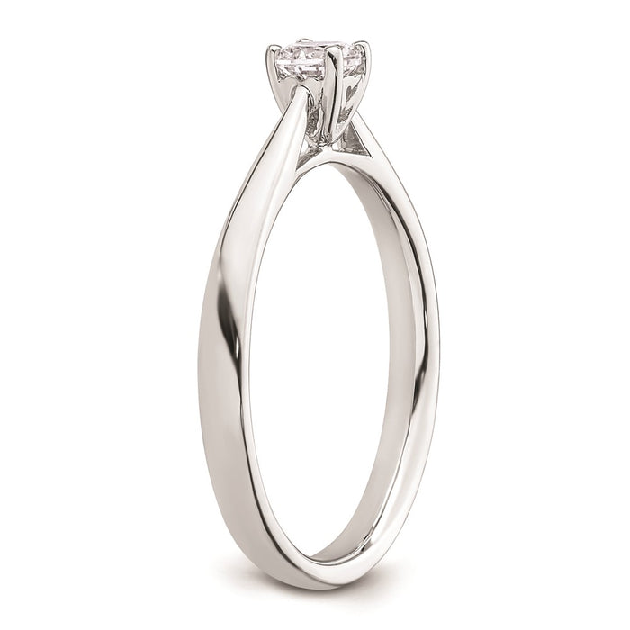 Buy Stylish 14K White Gold 1/4 Carat Heart-Shaped Engagement Ring Setting-6