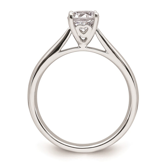 Buy Designer 14K White Gold 3/4 Carat Heart-Shaped Engagement Ring Setting-2