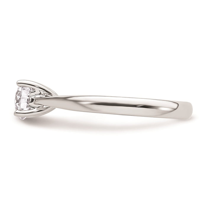 Buy Designer 14K White Gold 3/4 Carat Heart-Shaped Engagement Ring Setting-3