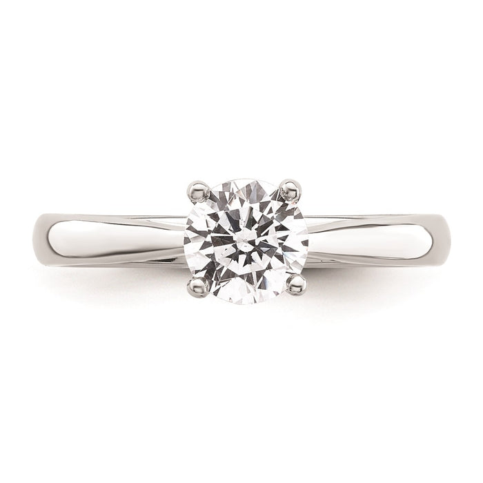 Buy Designer 14K White Gold 3/4 Carat Heart-Shaped Engagement Ring Setting-4