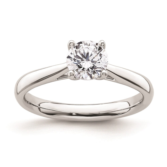 Buy Designer 14K White Gold 3/4 Carat Heart-Shaped Engagement Ring Setting-1