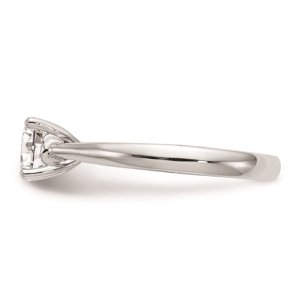 Buy 14K White Gold 1 Carat Heart-Shaped Solitaire Engagement Ring - Stylish Value