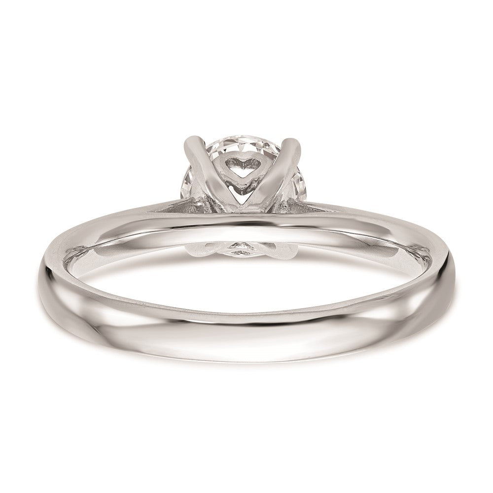 Buy 14K White Gold 1 Carat Heart-Shaped Solitaire Engagement Ring - Stylish Value