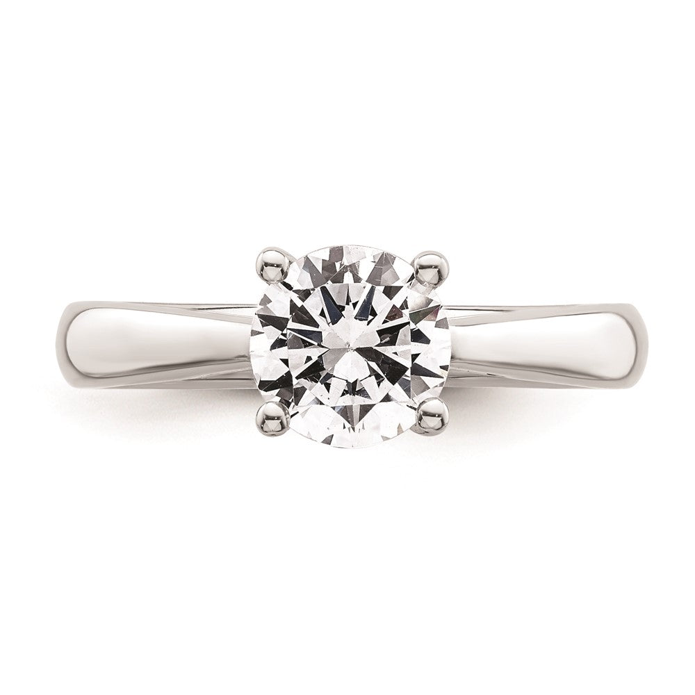 Exclusive 14K White Gold 1.25 Carat Heart-Shaped Engagement Ring Setting