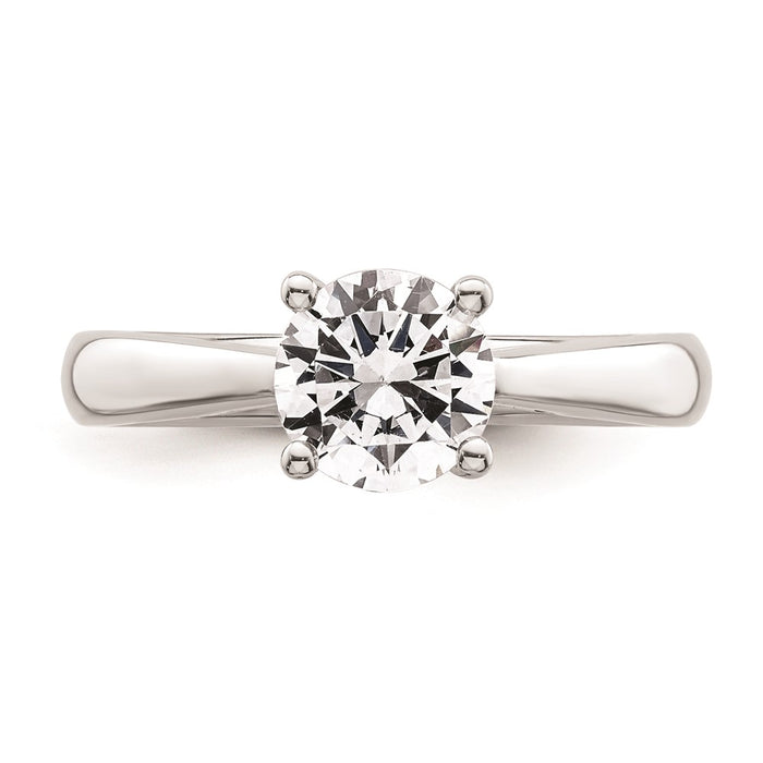 Exclusive 14K White Gold 1.25 Carat Heart-Shaped Engagement Ring Setting-4