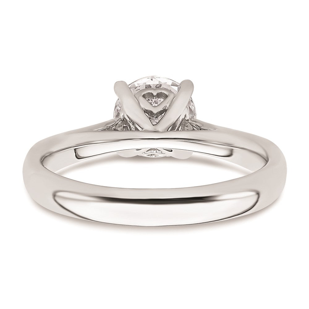 Exclusive 14K White Gold 1.25 Carat Heart-Shaped Engagement Ring Setting