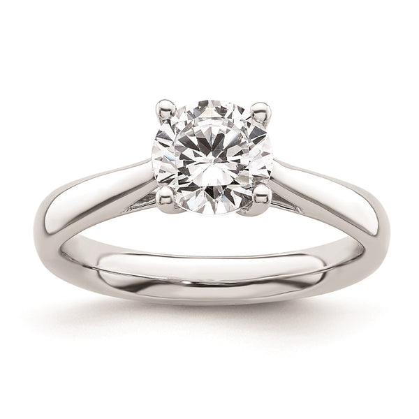 14K White Gold 1.25 Carat Heart-Shaped Engagement Ring Setting