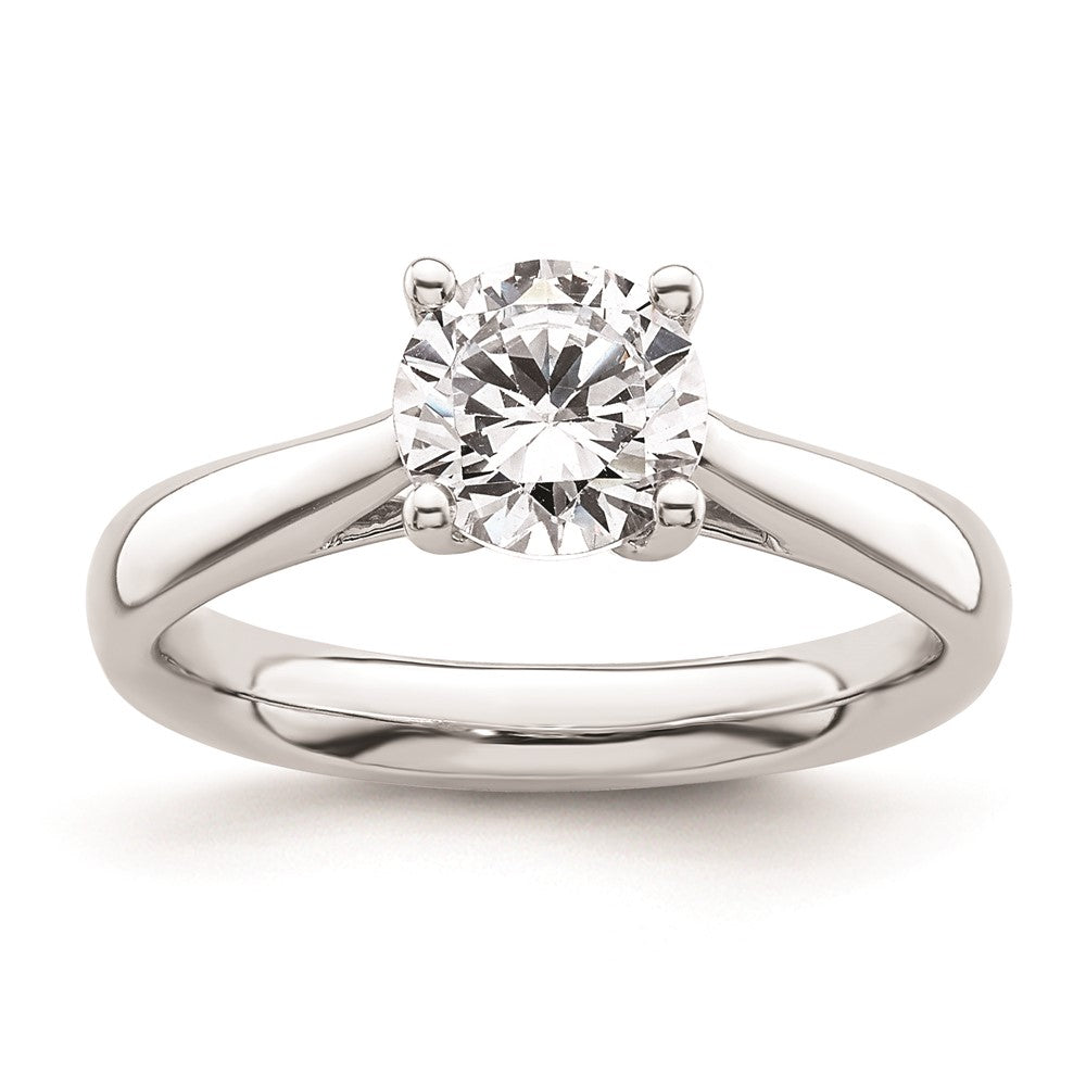 Exclusive 14K White Gold 1.25 Carat Heart-Shaped Engagement Ring Setting