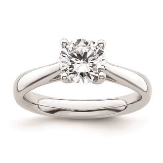 Exclusive 14K White Gold 1.25 Carat Heart-Shaped Engagement Ring Setting