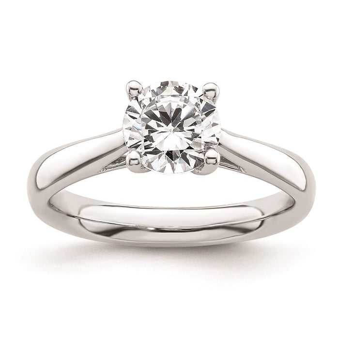 Exclusive 14K White Gold 1.25 Carat Heart-Shaped Engagement Ring Setting-1