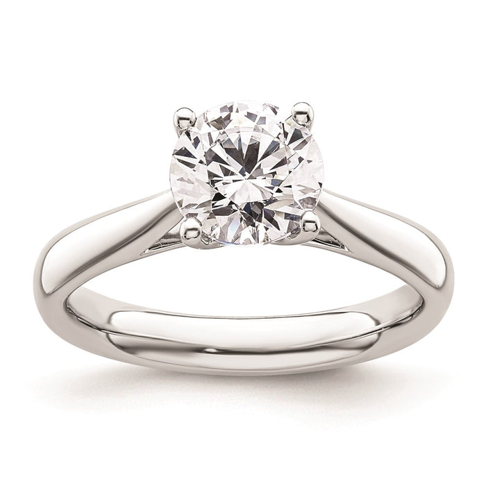 Buy 14K White Gold 1.5 Carat Heart-Shaped Solitaire Engagement Ring Setting-1