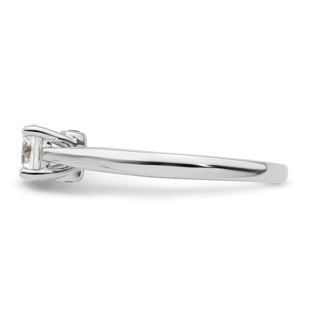 Buy Exclusive 14K White Gold Semi-Mount Ring for 1/2 Carat Diamond - Stylish Value!