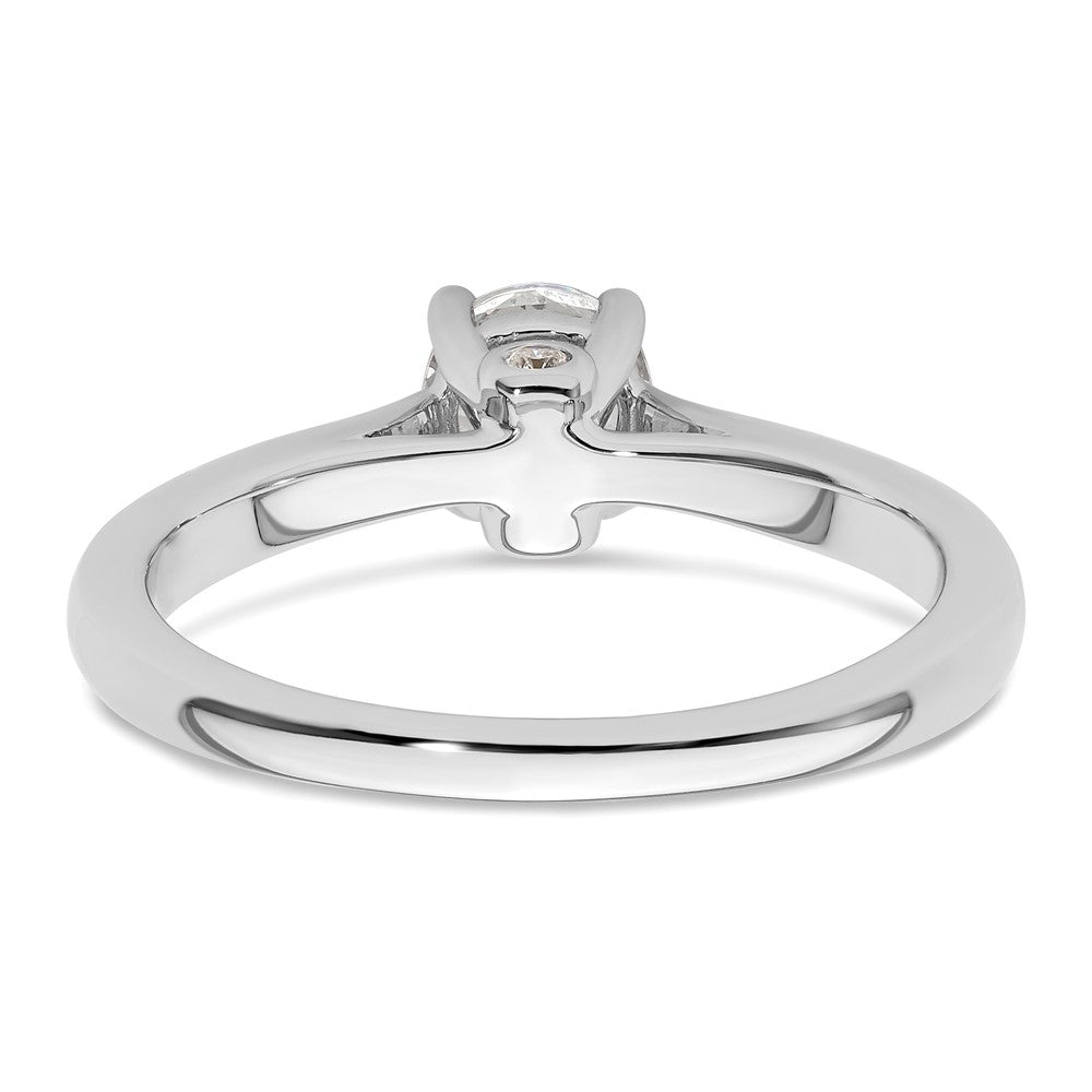 Buy Exclusive 14K White Gold Semi-Mount Ring for 1/2 Carat Diamond - Stylish Value!