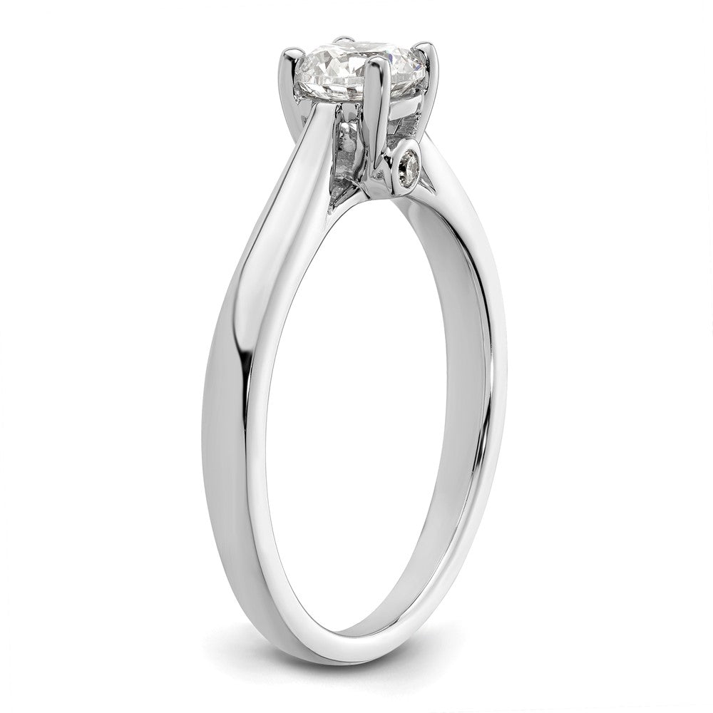 Buy Exclusive 14K White Gold Semi-Mount Ring for 1/2 Carat Diamond - Stylish Value!
