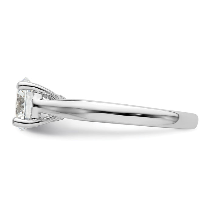 Buy 14K White Gold Semi-Mount Engagement Ring for 1.5 Carat Stone - Stylish Accents-3